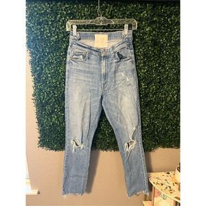 Mother The Dazzler Shift Chew Jeans Size 26 Misbeliever